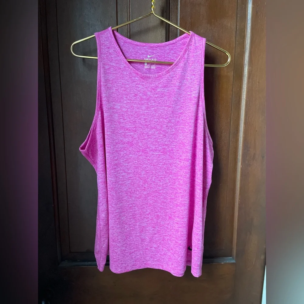 Nike dri fit women's extra large pink tank top - Picture 2 of 5